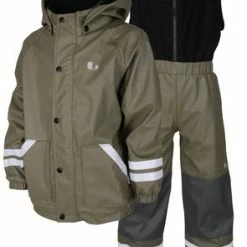 Lindberg Fagerhult Lined Rain Set, Olive