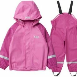 Helly Hansen K Bergen PU Regnsett, Magenta Haze