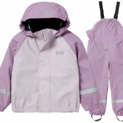 Helly Hansen K Bergen Fôret Regnsett, Pink Ash