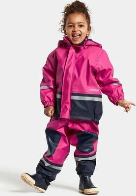 Didriksons Boardman F么ret Regnsett, Plastic Pink - Bilde 7