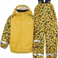 Didriksons Slaskeman Regnsett, Camo Yellow