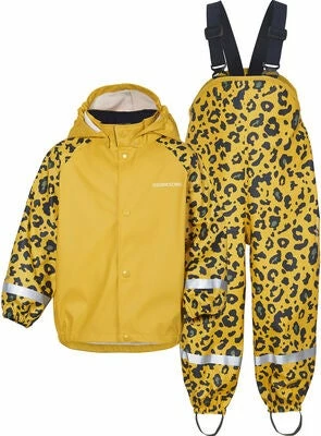 Didriksons Slaskeman Regnsett, Camo Yellow