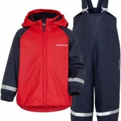 Didriksons Rainman Fleecefôret Regnsett, Flag Red