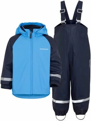 Didriksons Rainman Fleecefôret Regnsett, Breeze Blue