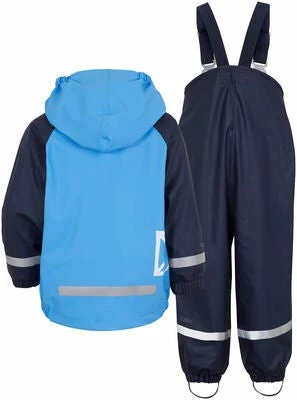 Didriksons Rainman Fleecefôret Regnsett, Breeze Blue - Bilde 2