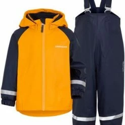 Didriksons Rainman Fleecefôret Regnsett, Citrus Yellow