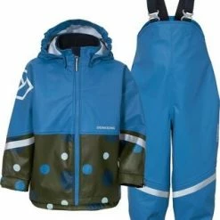 Didriksons Waterman Regnsett, Big Dotted Green Print