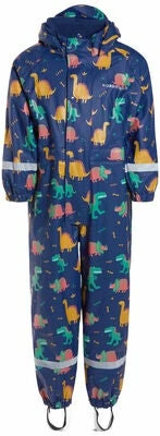 Nordbjørn Kattegatt Fôret Regndress, Dinosaur Roar Blue Print