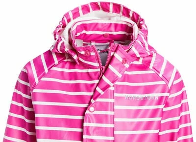 Nordbjørn Koster Regnsett, Color Stripe Ibis Rose - Bilde 3