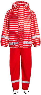 Nordbjørn Koster Regnsett, Color Stripe Fiery Red