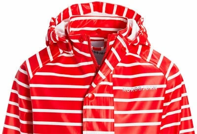 Nordbjørn Koster Regnsett, Color Stripe Fiery Red - Bilde 3